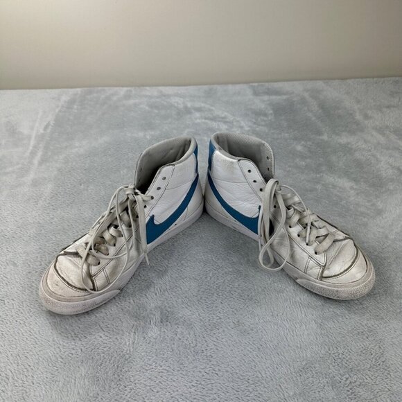 Nike Blazer Mid 77 White / Blue Men’s Shoes Size 7 US/8 UK/40 EU - Picture 5 of 12
